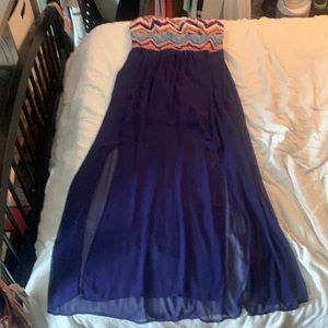 Xhilaration Strapless Maxi Dress Size XXL